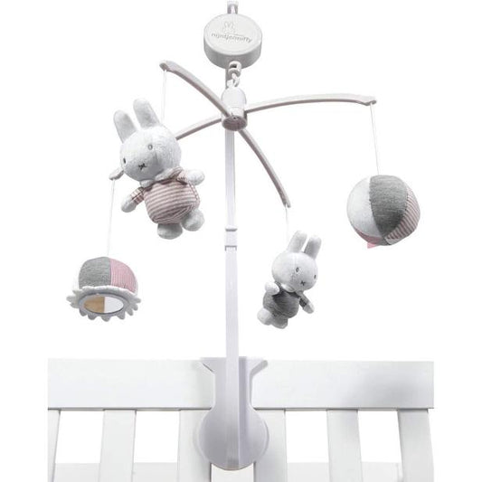 carrusel miffy pink baby rib