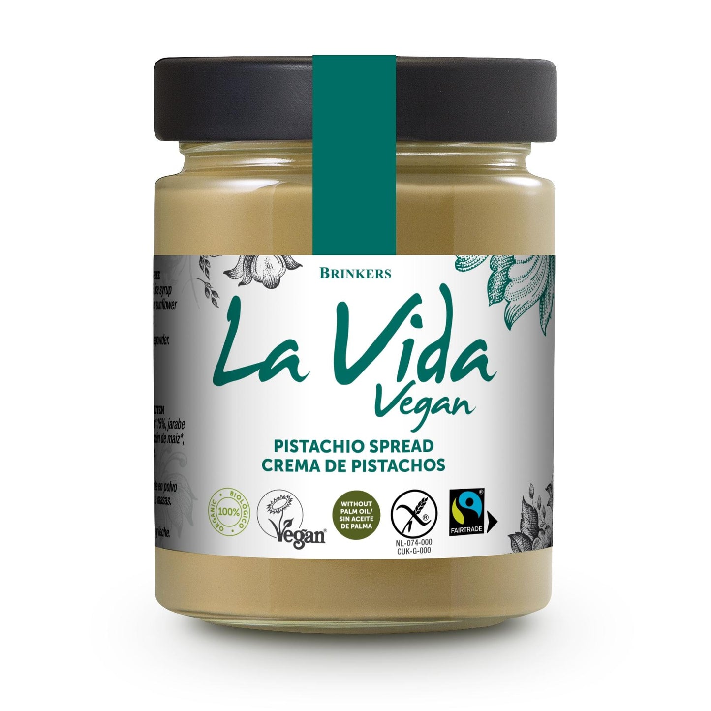 Crema spalmabile al pistacchio biologica vegana La Vida Vegan 270 g