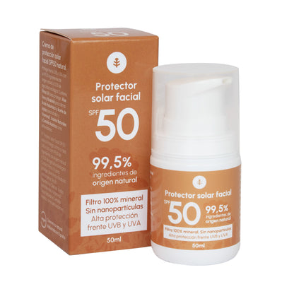 100% minerale zonnebrandcrème voor het gezicht SPF50 Planeta Huerto 50 ml