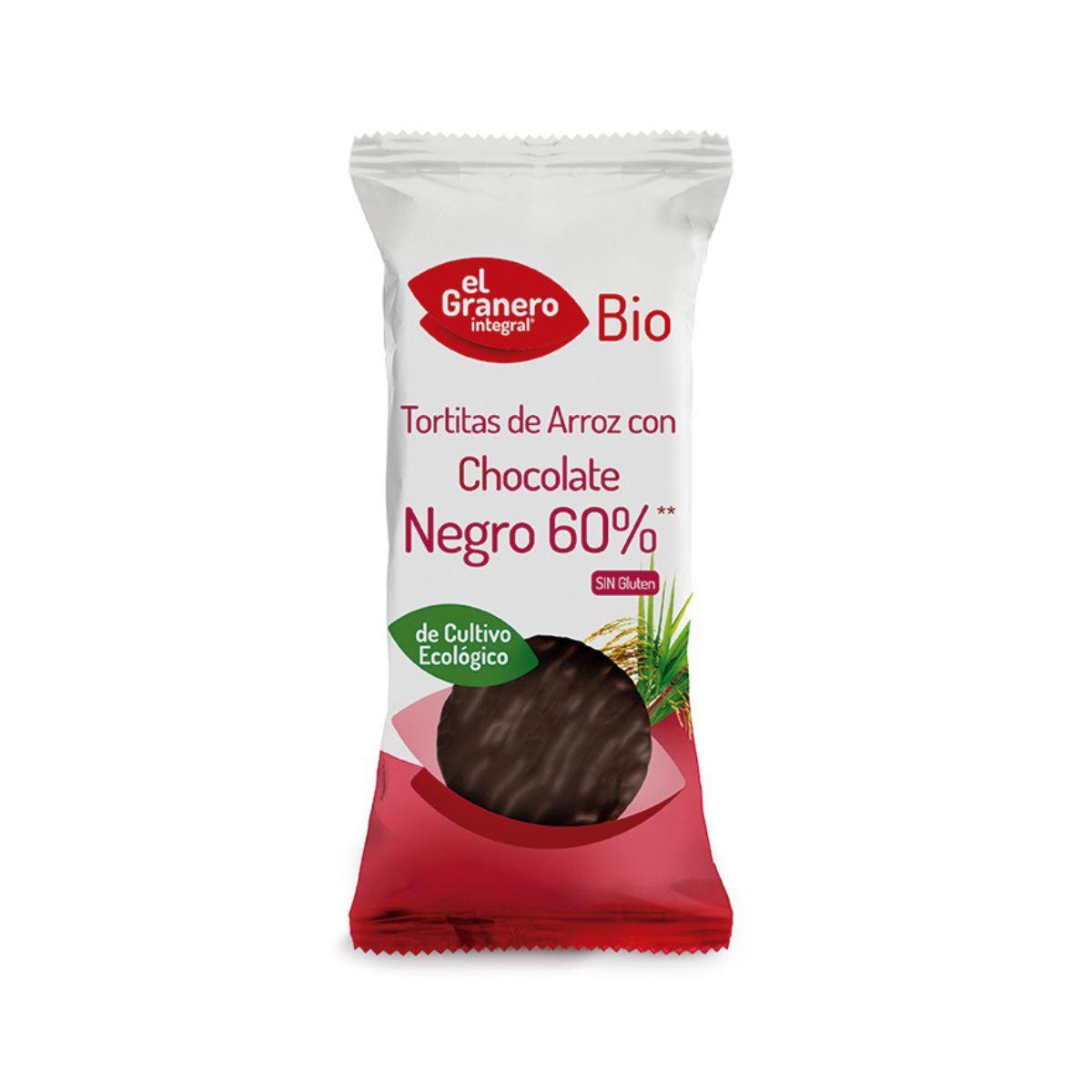 Galettes de riz au chocolat noir 60 % El Granero, 100 g