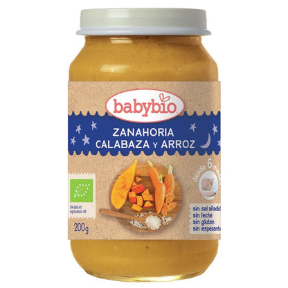 Good Night Carrot, Pumpkin and Rice Jar, Babybio 200 g
