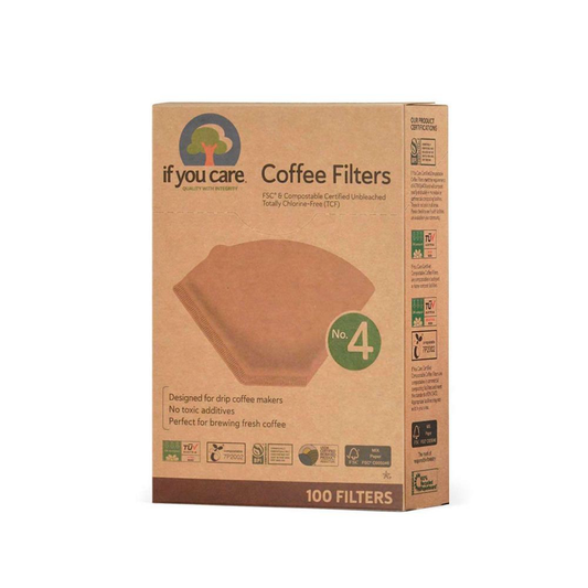 Koffiefilters nr. 4 If You Care 100 stuks