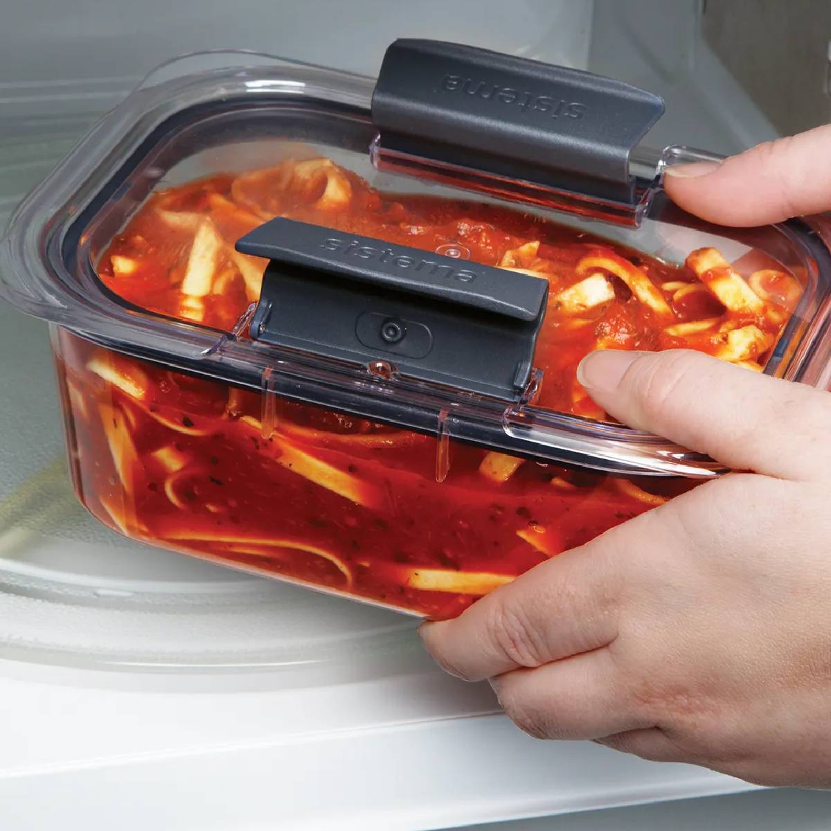 Średni pojemnik hermetyczny Sistema Brillance 920 ml