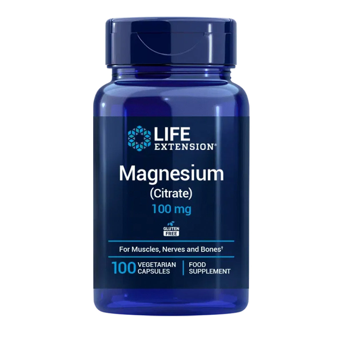 Magnésium (citrate) 100 mg, Life Extension 100 gélules
