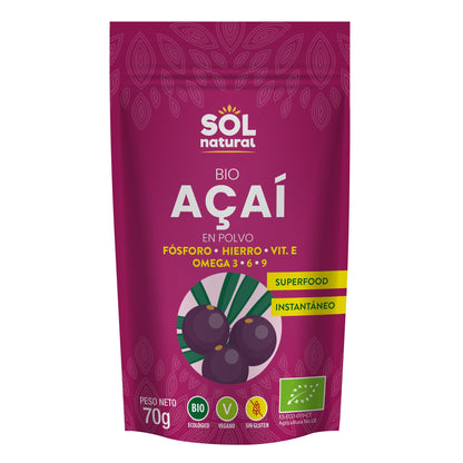 Biologisch acaipulver Sol Natural 70 g