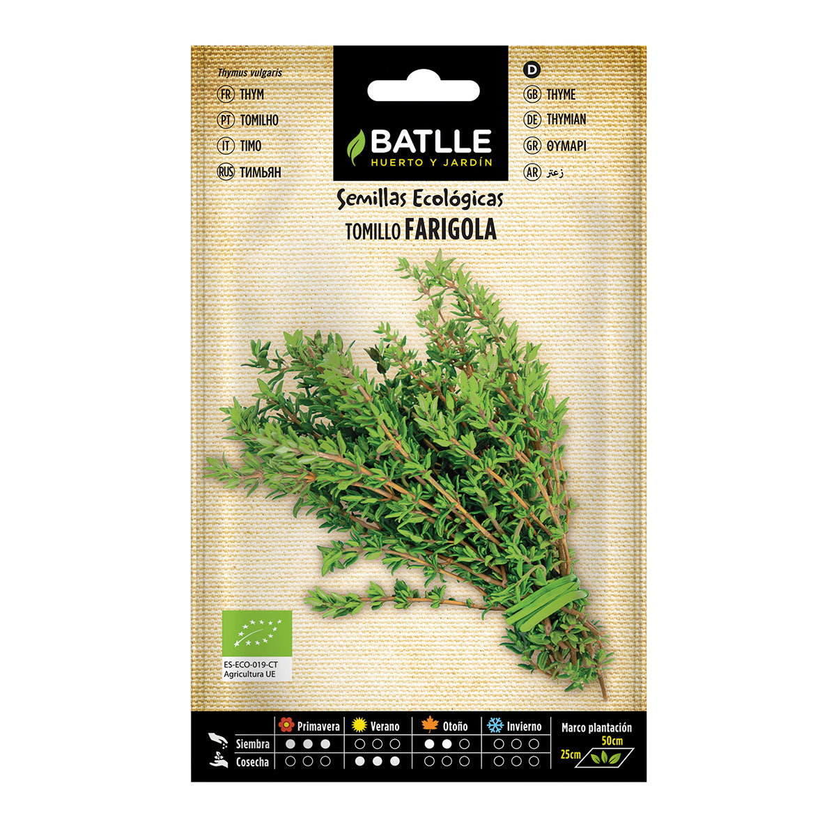 Ekologiska timjansfrön Batlle