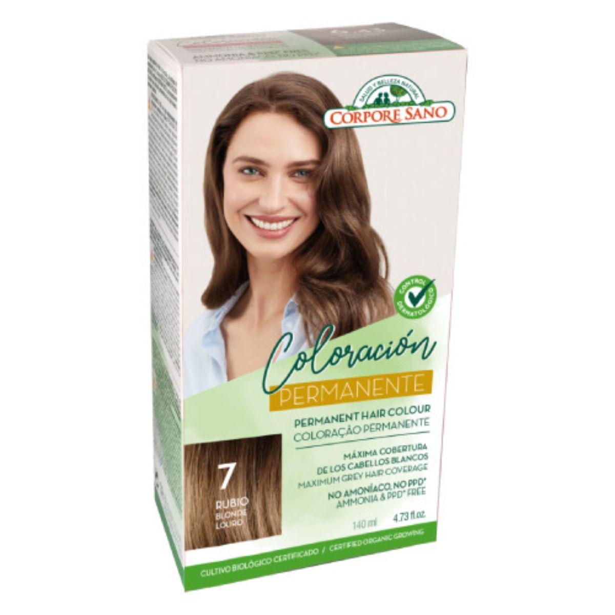 Tinta permanente n. 7 biondo Corpore Sano 140 ml