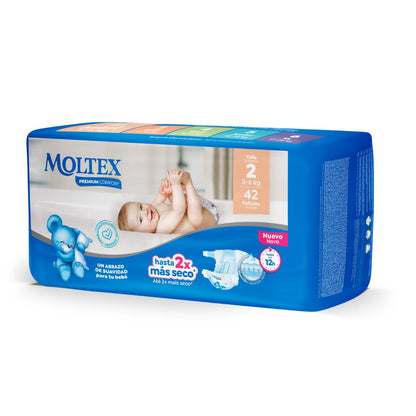 Couches Moltex Premium Comfort T2 (3-6 kg) 42 unités