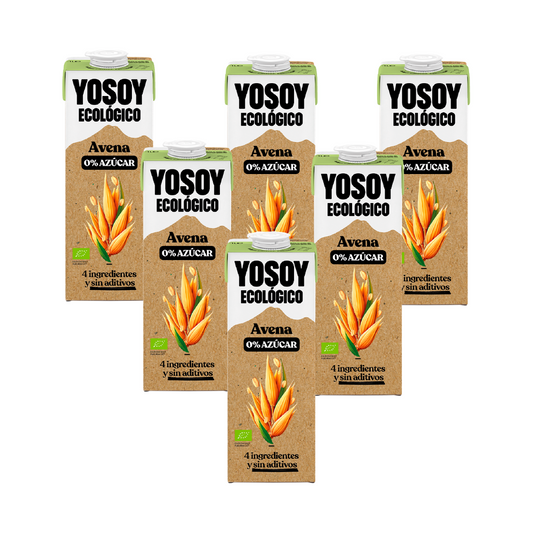 6-pack Yosoy ECO havredryck 0 % socker 1 l