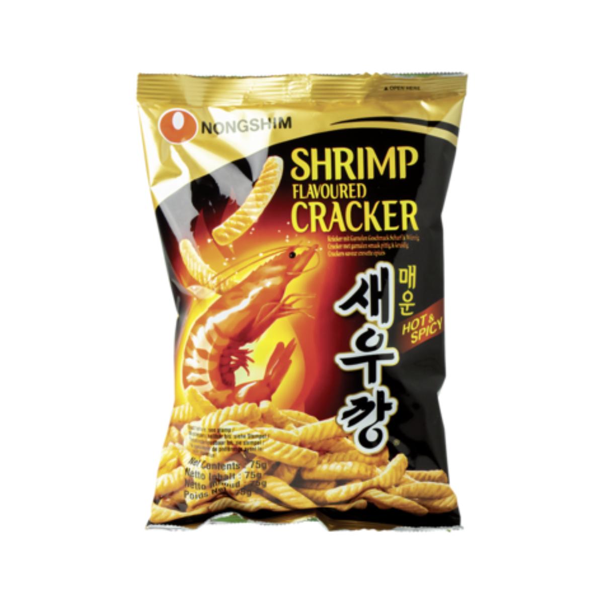Craquelins aux crevettes épicés et savoureux Nong Shim 75 g