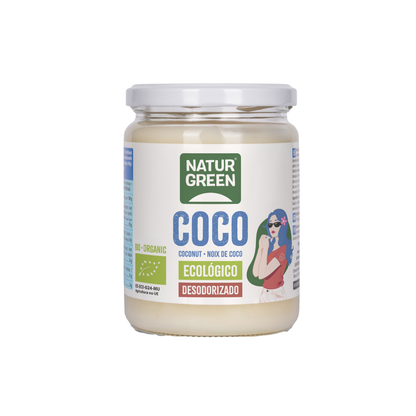 Graisse de coco désodorisée BIO Naturgreen 430 ml