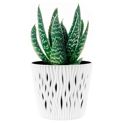 Kruka Duna med vit insats D 22 x 19