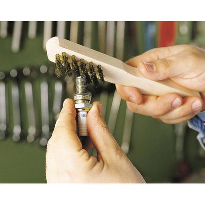 Brosse métallique à main en laiton 200 mm Wolfcraft 272500