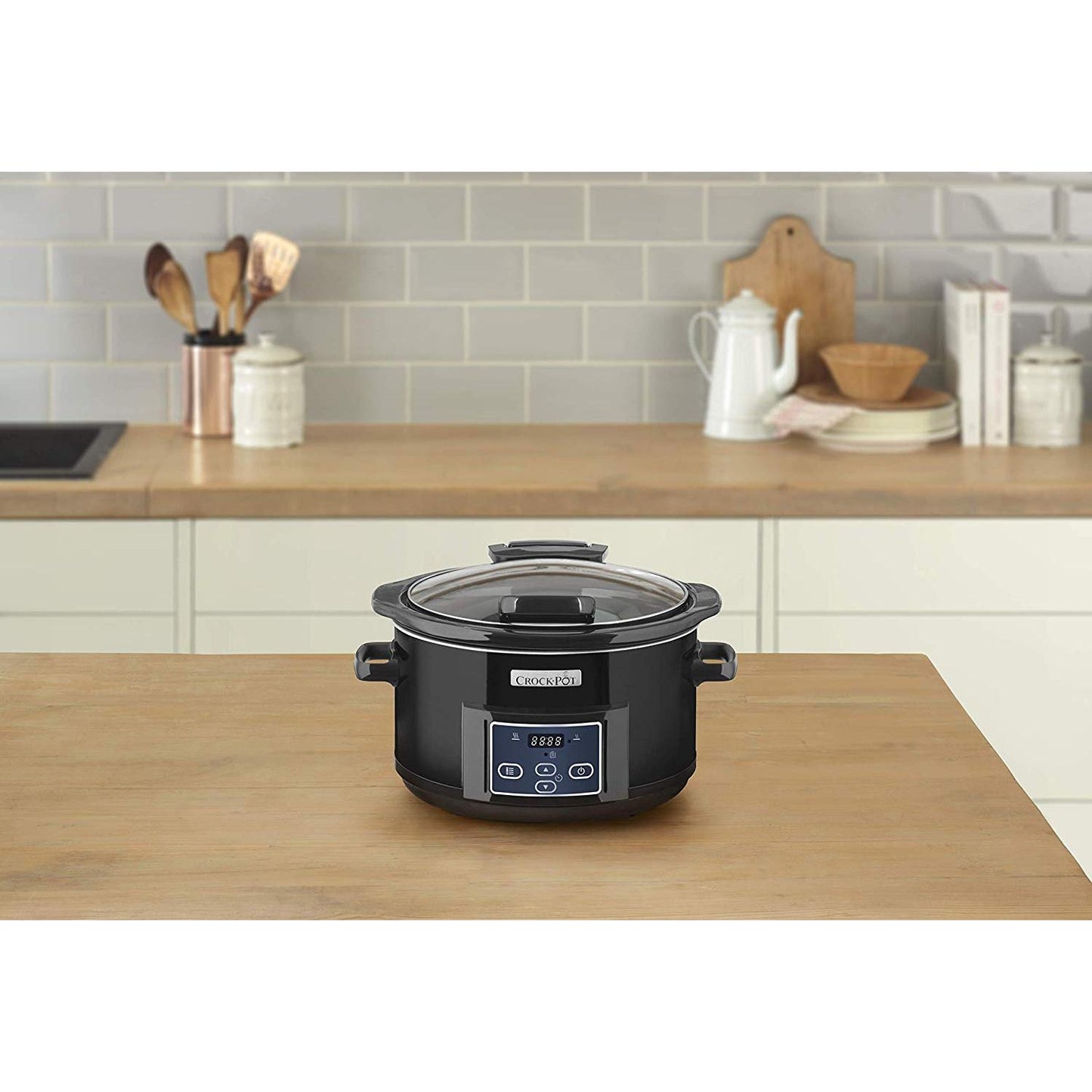 Pentola a cottura lenta Crockpot 4,7 L CSC052X con coperchio ribaltabile (ricondizionata)