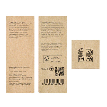 Huile de ricin Bio Arganour 100 ml