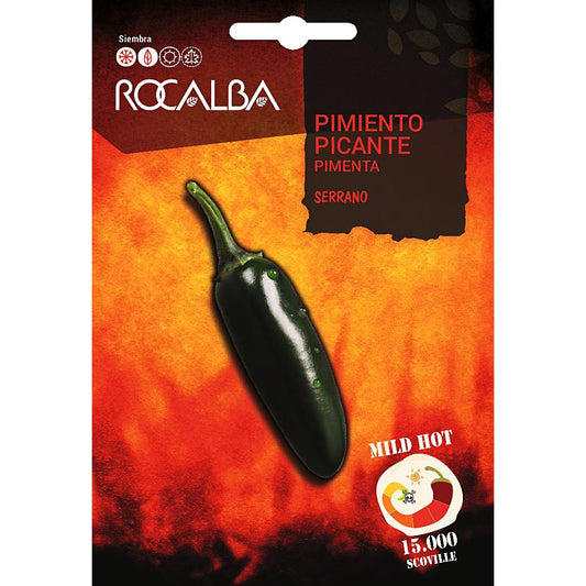 Graines de piment fort Serrano Rocalba