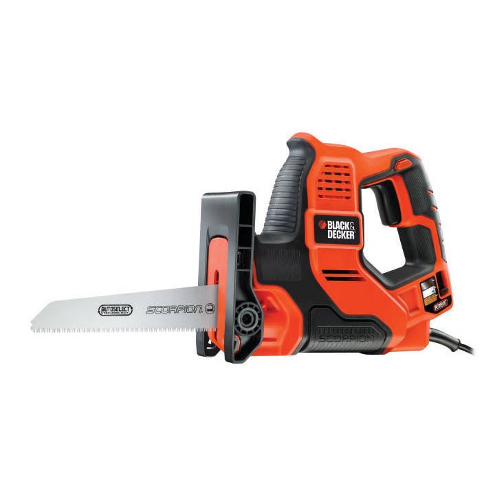 Sierra Scorpion 500W AutoSelect + 3 zaagbladen en koffer Black+Decker RS890K-QS