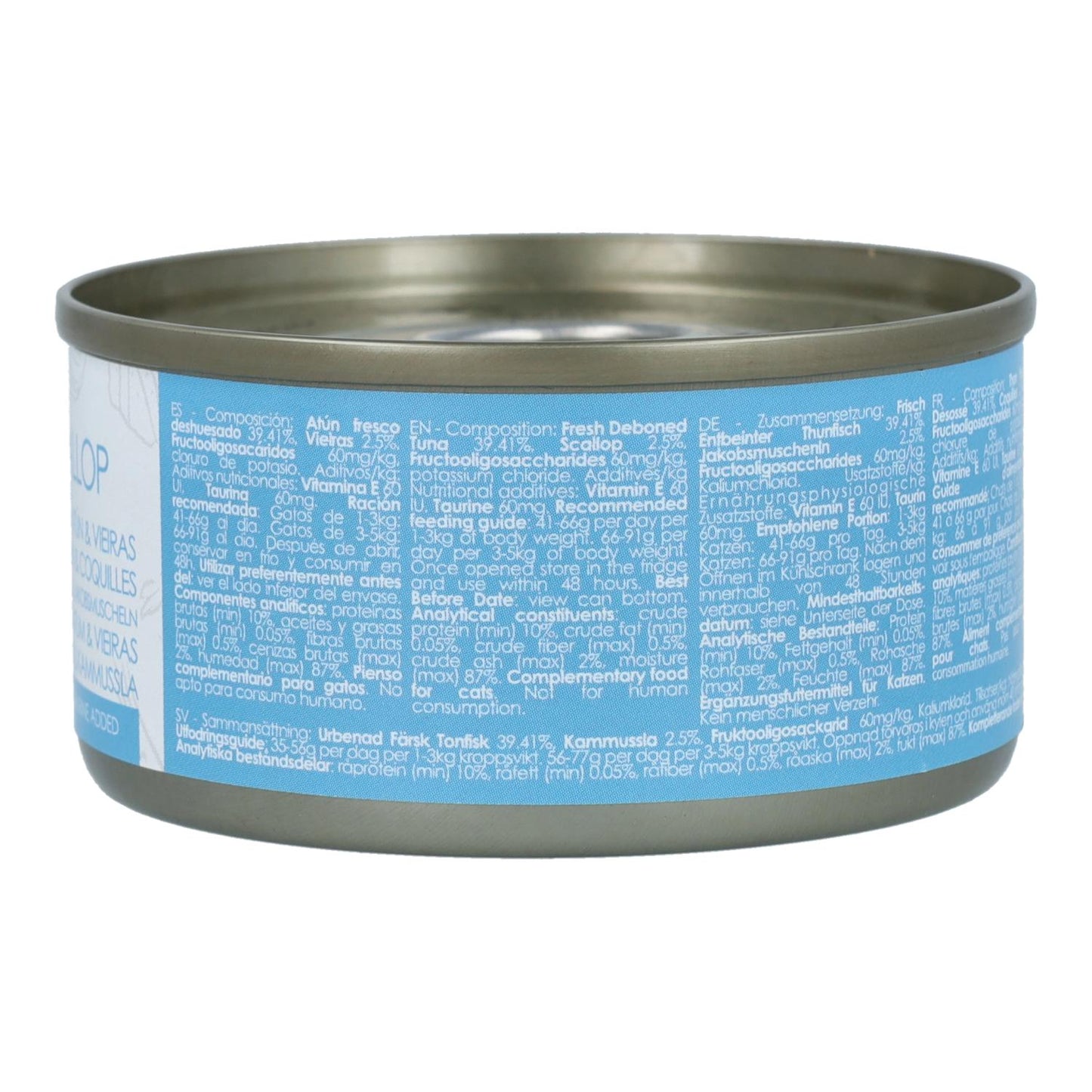 Kit Cat Lata Toppers - Tonno & Capesante 80 g Cibo umido per gatti in gelatina