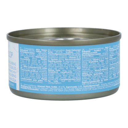 Kit Cat Lata Toppers - Tonno & Capesante 80 g Cibo umido per gatti in gelatina
