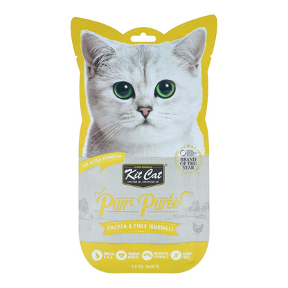 Cat PurrPuree Kit - Chicken and Fibre 60 g Creamy snack for cats