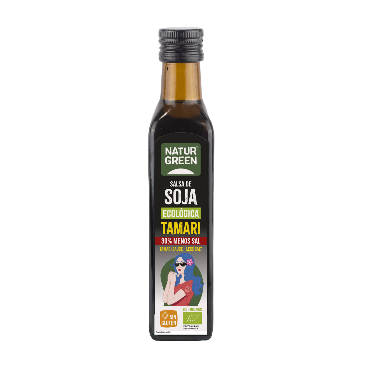 Tamari med reducerat saltinnehåll Bio NaturGreen 250 ml