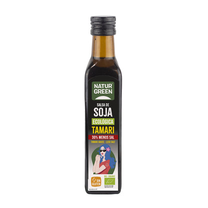 Tamari med reducerat saltinnehåll Bio NaturGreen 250 ml