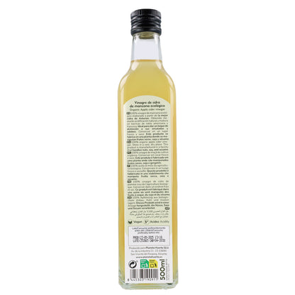 2er-Packung ungefilterter Apfelessig ECO Planeta Huerto 500 ml