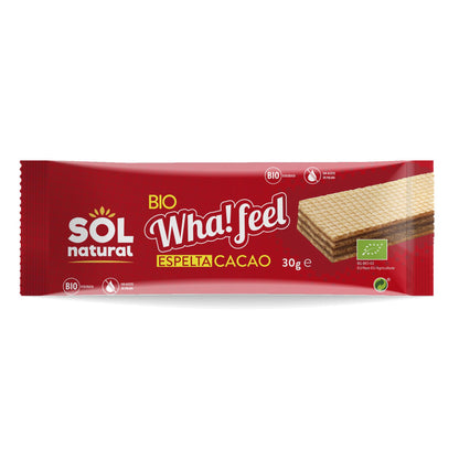 Goûter bio à l'épeautre et au cacao Wha Feel Sol Natural 30g
