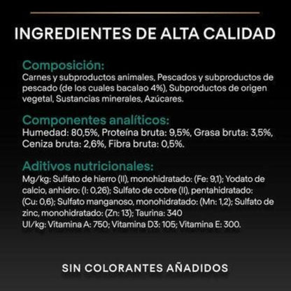 Pro Plan dla dorosłych kotów sterylizowanych Maintenance z kurczakiem i wołowiną w sosie Purina 10 saszetek po 85 g