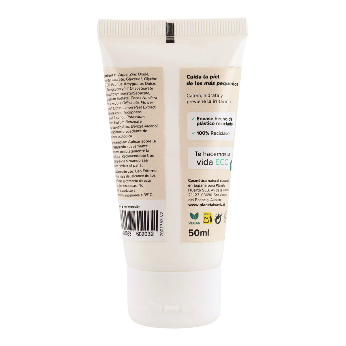 Zestaw nawilżający dla niemowląt krem pod pieluszkę + balsam nawilżający Planeta Huerto