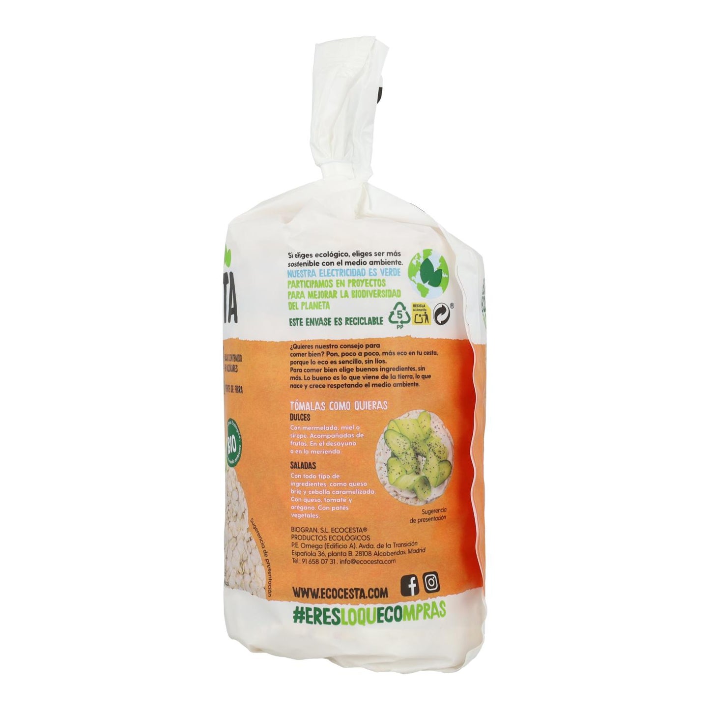 Galettes de riz et d'avoine biologiques Ecocesta 115 g
