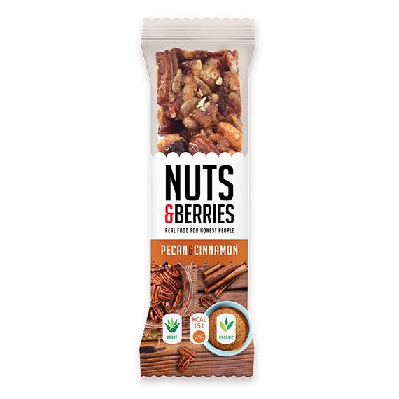 Barretta alle noci e cannella Nuts&Berries 30 g