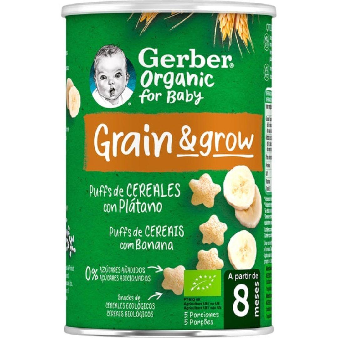 Bio-Snack aus Weizen und Reis mit Banane Gerber Organic 35 g GERBER Organic Weizen und Reis mit Banane