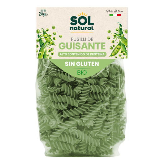 Glutenvrije erwtenfusilli Bio Sol Natural 250 g