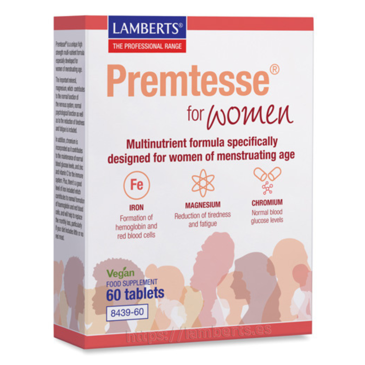 Multivitaminpräparat Premtesse für Frauen im gebärfähigen Alter Lamberts 60 Tabletten