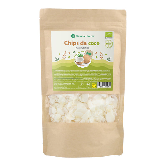 Osötade kokosnötchips ECO Planeta Huerto 150 g