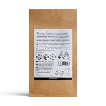 Navulling mondwatertabletten met houtskool, Georganics 720 stuks