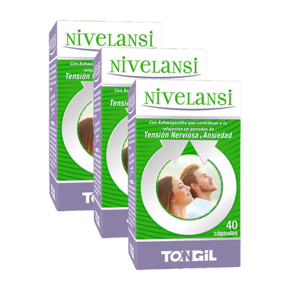 Confezione da 3 Nivelansi Tongil 40 capsule