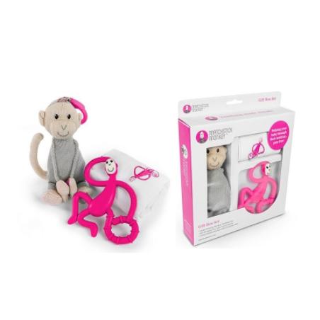 SET MUSSELINE + BIJTERING MONKEY + POP (ROZE)