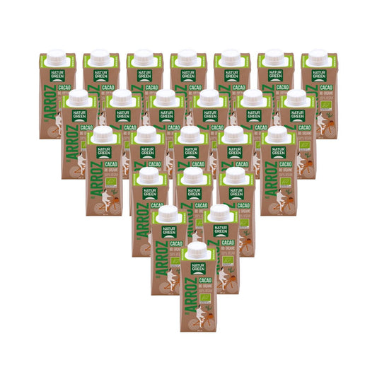 Zestaw 24 napojów ryżowych z kakao Bio NaturGreen 200 ml