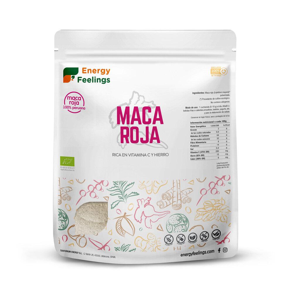 Czerwona maca ekologiczna w proszku Energy Feelings 500 g