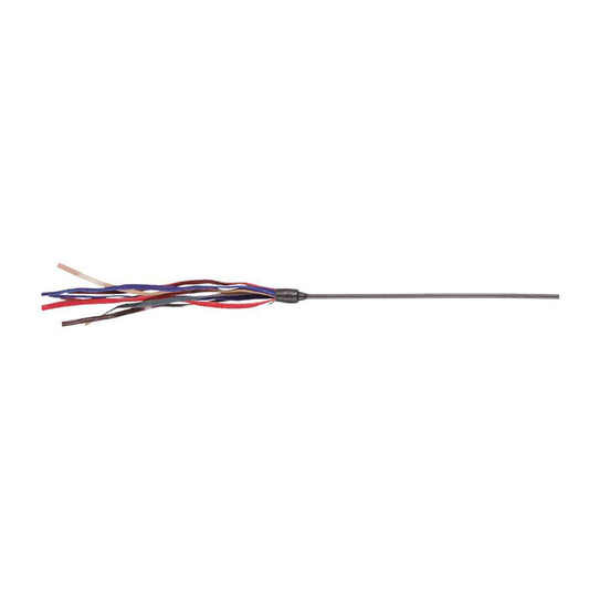 Speelstok, met leren pluim, 65 cm