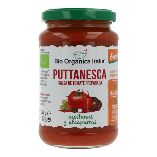 Sos pomidorowy Puttanesca z oliwkami i kaparami Bio Demeter Organica Italia 325 ml