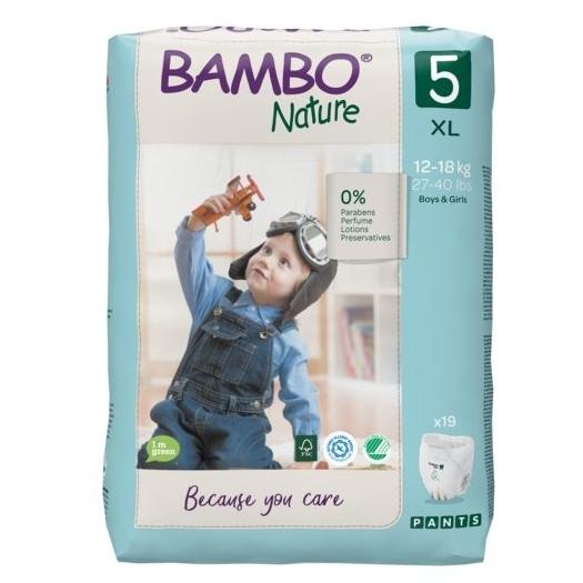 Blöjor Pants T5 (12-18 kg) Bambo Nature 19 st