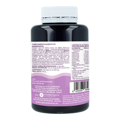 Hair Booster hair, skin and nails Planeta Huerto 120 capsules