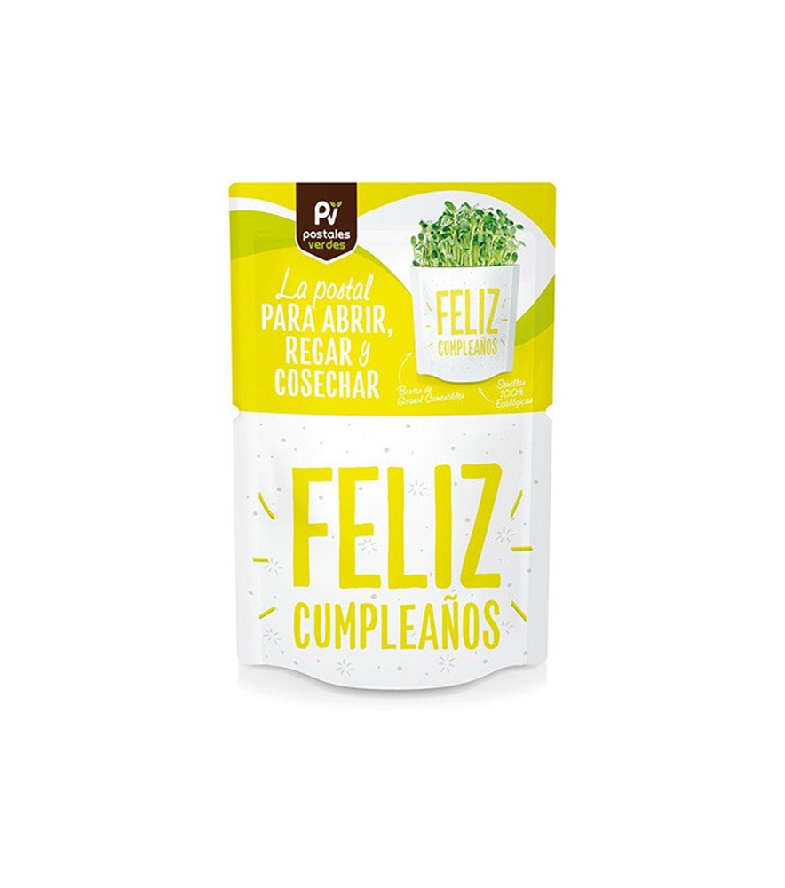 Postales de Regalo con Semillas " Feliz Cumpleaños" Garden Pocket