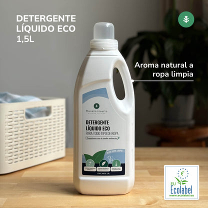 Vloeibaar Wasmiddel ECO Natuurlijke schone was geur Planeta Huerto 1,5 Liter