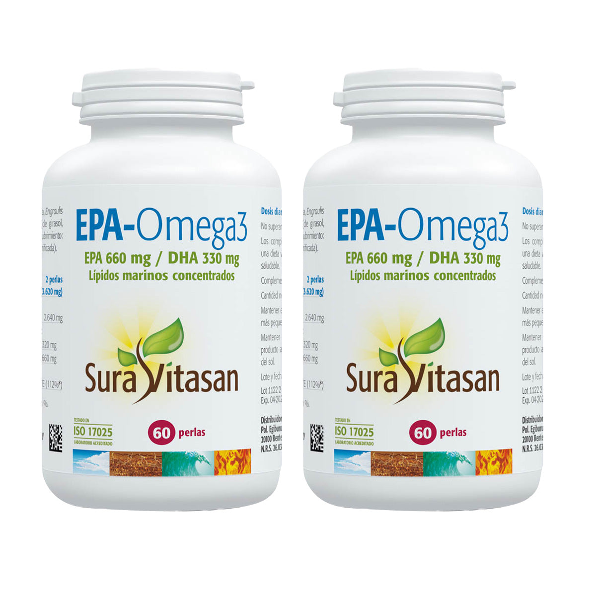 Pakket 2x EPA - Omega-3, Sura Vitasan, 60 capsules