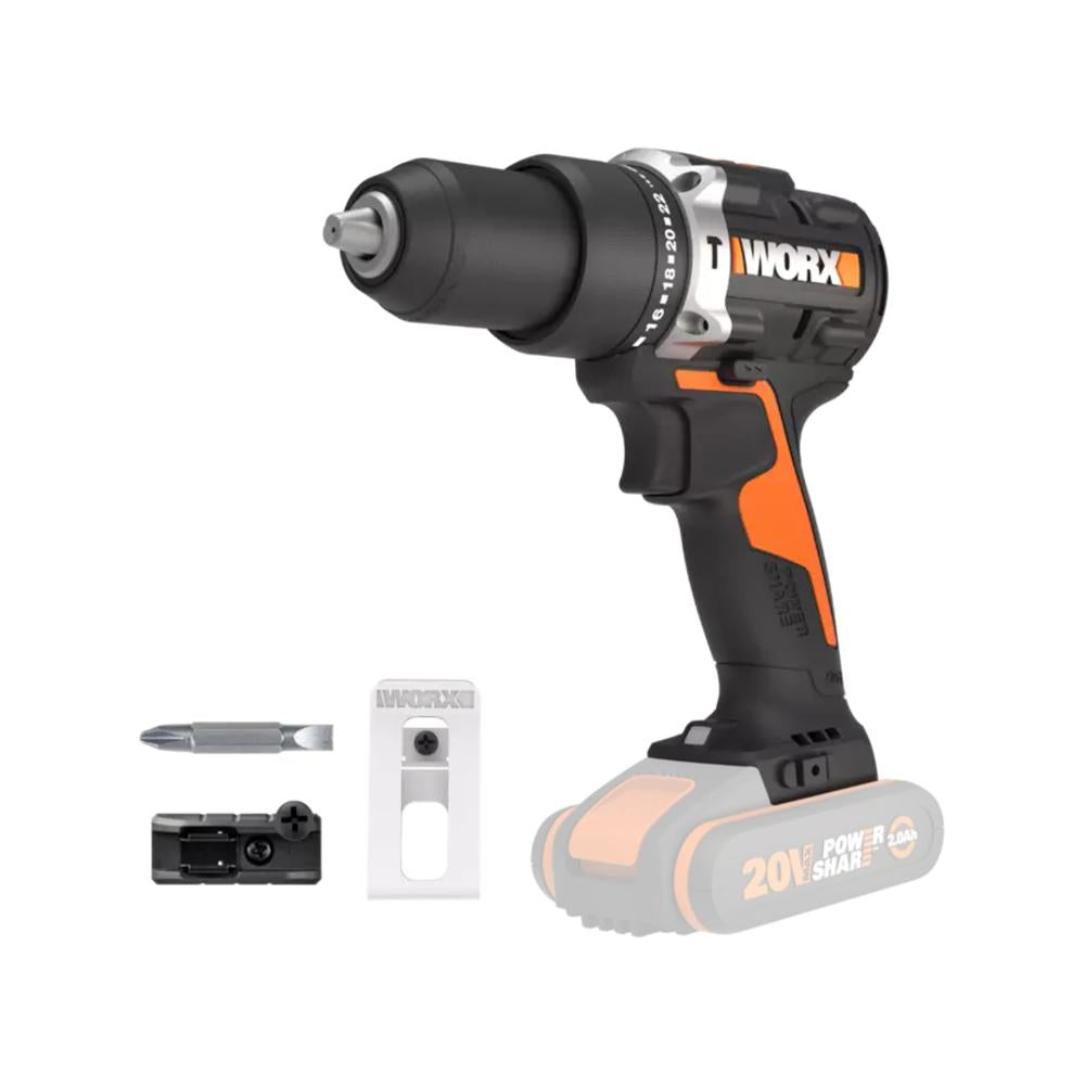 BL 20V WX352 Hammer Drill - Worx Without battery