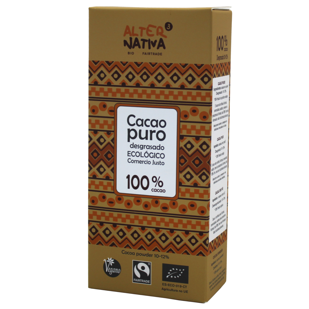 Alternativa3 Organic Defatted Pure Cocoa Powder 150 g